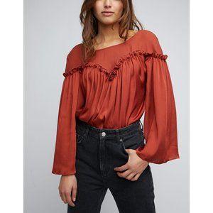 NWT Free People She's A Natural Bodysuit / Cherry